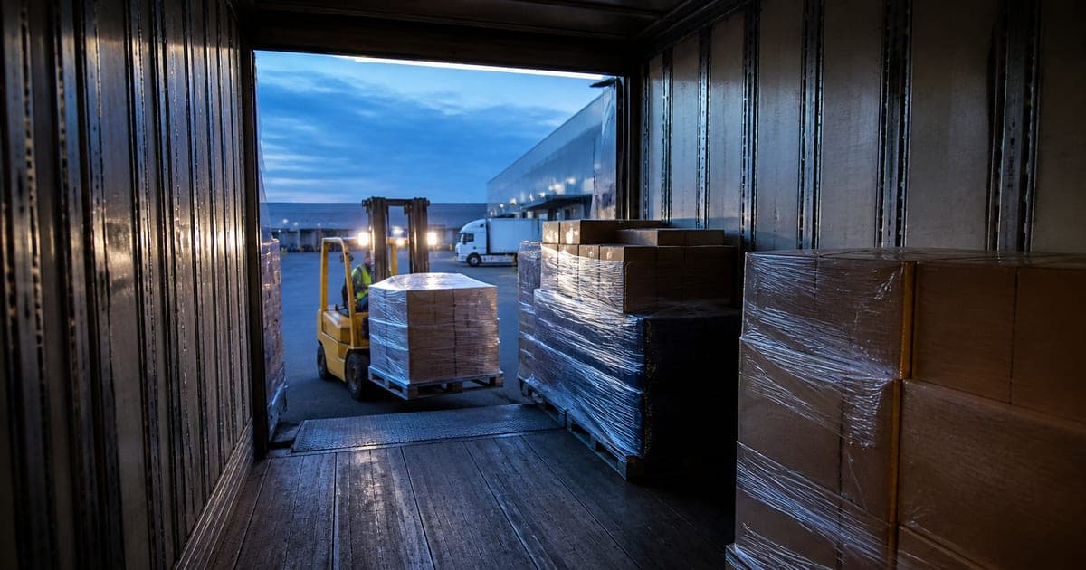 LTL and truckload freight being loaded
